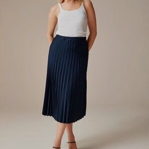 Navy J.Crew Women’s Pleated Skirt
